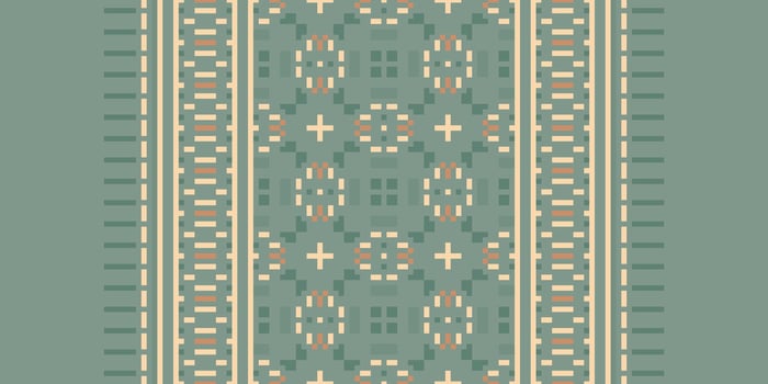 Pakistani dresses pattern Seamless Mughal architecture Motif embroidery, Pixel Ikat embroidery Design for Print vyshyvanka placemat quilt sarong sarong beach kurtis Indian motifs vector