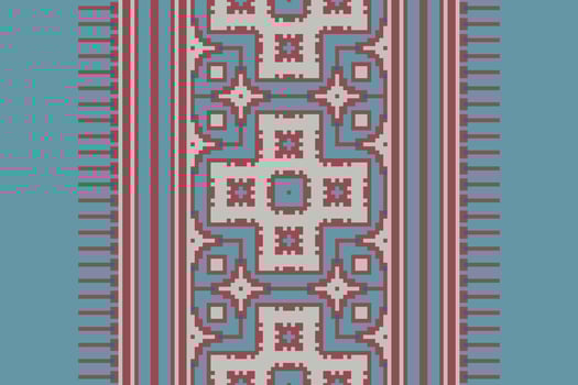 Kurta Pattern Seamless Mughal architecture Motif embroidery, Pixel Ikat embroidery Design for Print 60s paisley tie dye damascus ornament rugs hipster kurta pajama vector