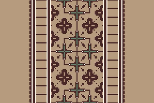 Kurta Pattern Seamless Scandinavian pattern Motif embroidery, Pixel Ikat embroidery Design for Print australian curtain pattern geometric pillow model kurti mughal flowers vector