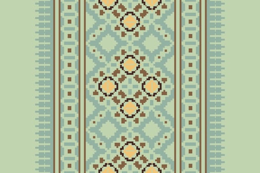Punjabi Pattern Seamless Scandinavian pattern Motif embroidery, Pixel Ikat embroidery Design for Print australian curtain pattern geometric pillow model kurti mughal flowers vector