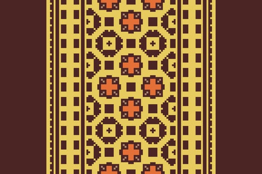 Churidar Pattern Seamless Native American, Motif embroidery, Pixel Ikat embroidery Design for Print jacquard slavic pattern folklore pattern kente arabesque vector