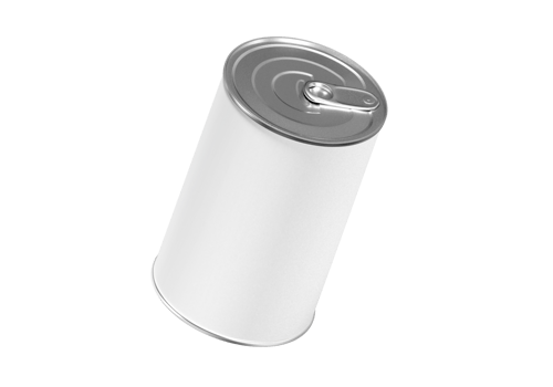 Food Can With Blank Label, transparent background png