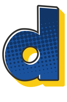 Comic Halftone Alphabet Letter and Number png