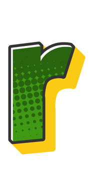 Comic Halftone Alphabet Letter and Number png