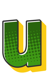 Comic Halftone Alphabet Letter and Number png