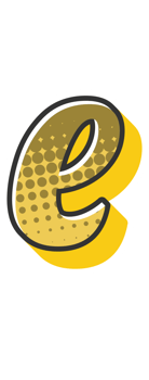 Comic Halftone Alphabet Letter and Number png