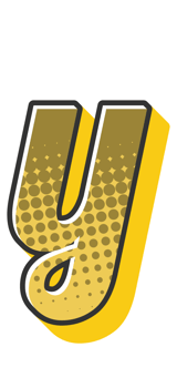 Comic Halftone Alphabet Letter and Number png