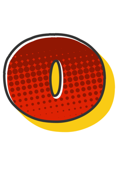 Comic Halftone Alphabet Letter and Number png