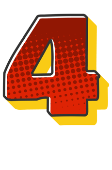Comic Halftone Alphabet Letter and Number png