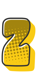 Comic Halftone Alphabet Letter and Number png