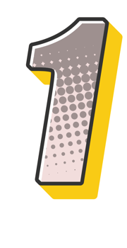 Comic Halftone Alphabet Letter and Number png