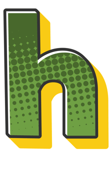 Comic Halftone Alphabet Letter and Number png