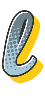 Comic Halftone Alphabet Letter and Number png