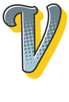 Comic Halftone Alphabet Letter and Number png