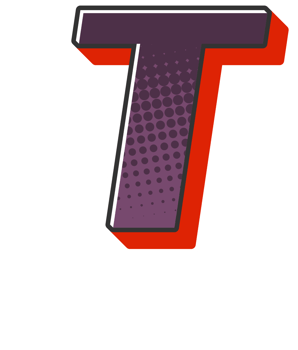 Comic Halftone Alphabet Letter and Number png
