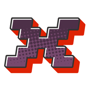 Comic Halftone Alphabet Letter and Number png
