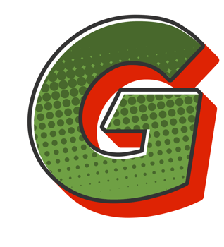 Comic Halftone Alphabet Letter and Number png
