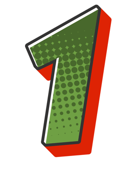 Comic Halftone Alphabet Letter and Number png