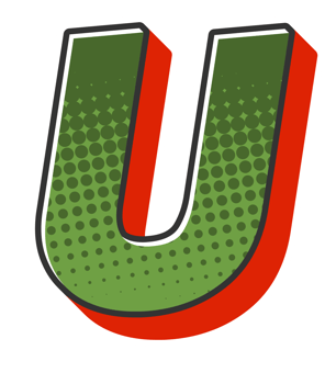 Comic Halftone Alphabet Letter and Number png