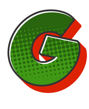 Comic Halftone Alphabet Letter and Number png