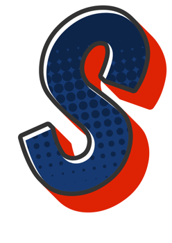 Comic Halftone Alphabet Letter and Number png