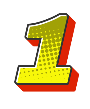 Comic Halftone Alphabet Letter and Number png