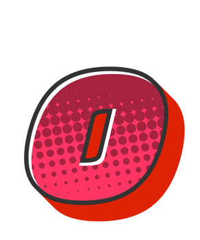 Comic Halftone Alphabet Letter and Number png
