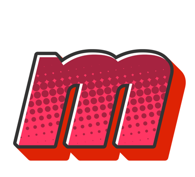 Comic Halftone Alphabet Letter and Number png