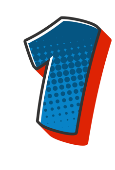 Comic Halftone Alphabet Letter and Number png