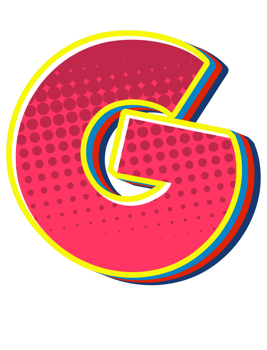 Comic Halftone Alphabet Letter and Number png