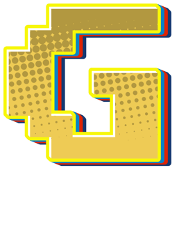 Comic Halftone Alphabet Letter and Number png