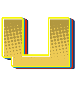 Comic Halftone Alphabet Letter and Number png