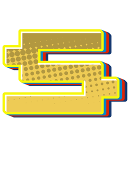 Comic Halftone Alphabet Letter and Number png