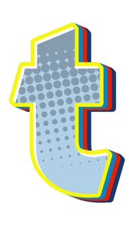 Comic Halftone Alphabet Letter and Number png