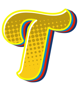 Comic Halftone Alphabet Letter and Number png