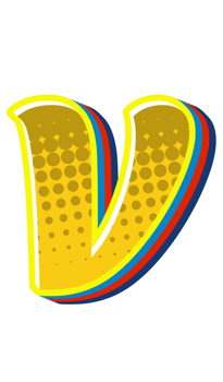 Comic Halftone Alphabet Letter and Number png