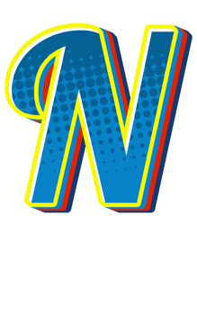 Comic Halftone Alphabet Letter and Number png