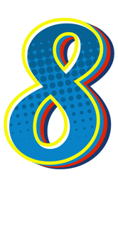 Comic Halftone Alphabet Letter and Number png