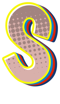 Comic Halftone Alphabet Letter and Number png