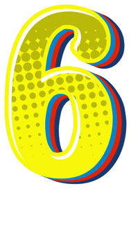 Comic Halftone Alphabet Letter and Number png