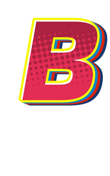 Comic Halftone Alphabet Letter and Number png