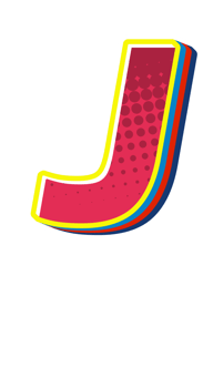 Comic Halftone Alphabet Letter and Number png