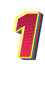 Comic Halftone Alphabet Letter and Number png