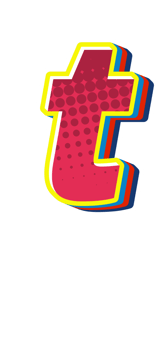 Comic Halftone Alphabet Letter and Number png