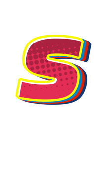 Comic Halftone Alphabet Letter and Number png