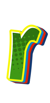 Comic Halftone Alphabet Letter and Number png