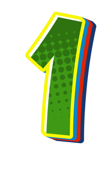 Comic Halftone Alphabet Letter and Number png