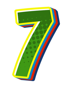 Comic Halftone Alphabet Letter and Number png