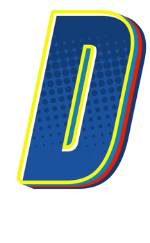 Comic Halftone Alphabet Letter and Number png