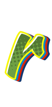 Comic Halftone Alphabet Letter and Number png